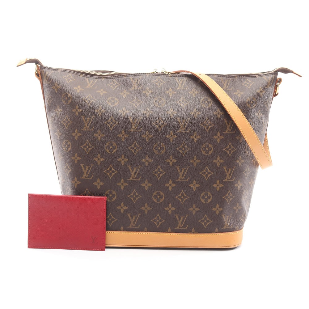 Louis Vuitton Amfar Vanity Star Bag: Authenticated genuine Louis Vuitton Amfar three Vanity star shoulder bag in brown Monogram PVC leather, model M47275, product no. SL0032. Includes pouch. Approx. H30 x W42 top/30 base x D17 cm.