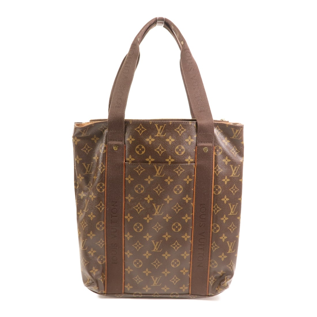 Louis Vuitton Cabas Beaubourg: Cabas Beaubourg shoulder bag M53013 in brown Monogram canvas. Includes storage bags. Size 32 x 37 x 8 cm.
