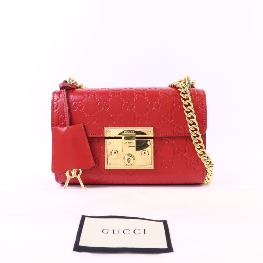 Gucci Padlock Chain Bag Red - 11