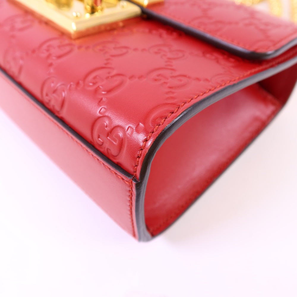 Gucci Padlock Chain Bag Red - 14
