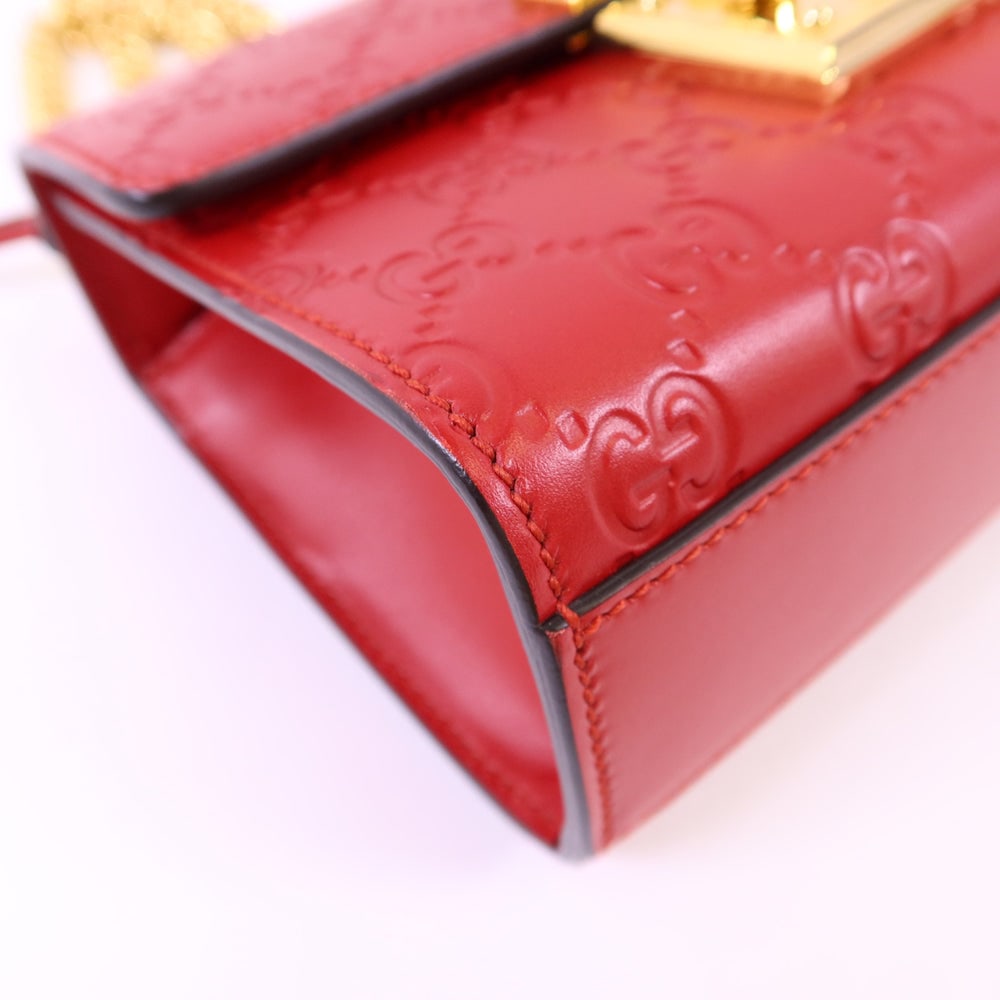 Gucci Padlock Chain Bag Red - 15