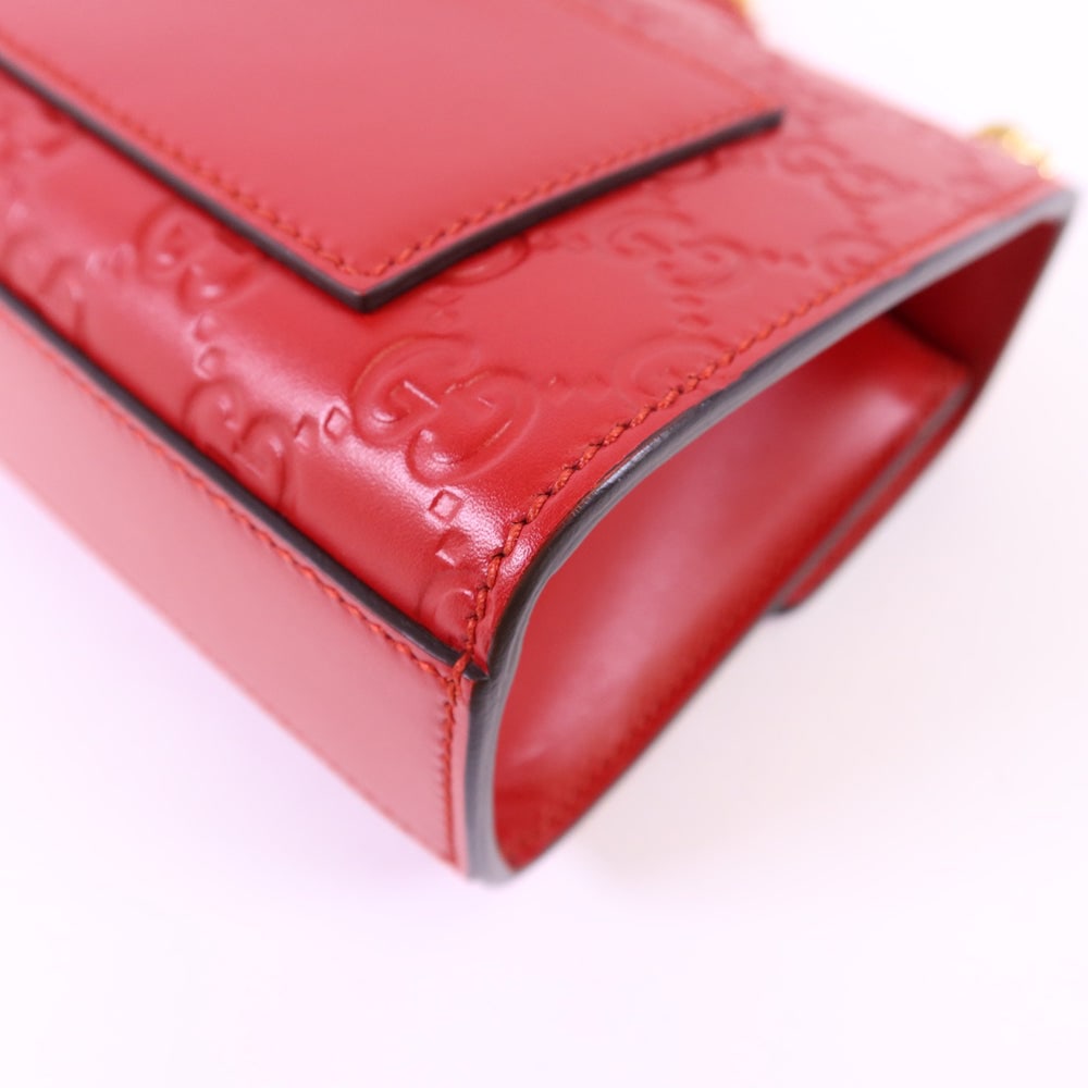 Gucci Padlock Chain Bag Red - 16