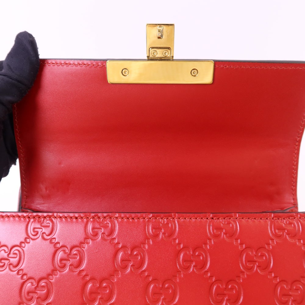 Gucci Padlock Chain Bag Red - 19