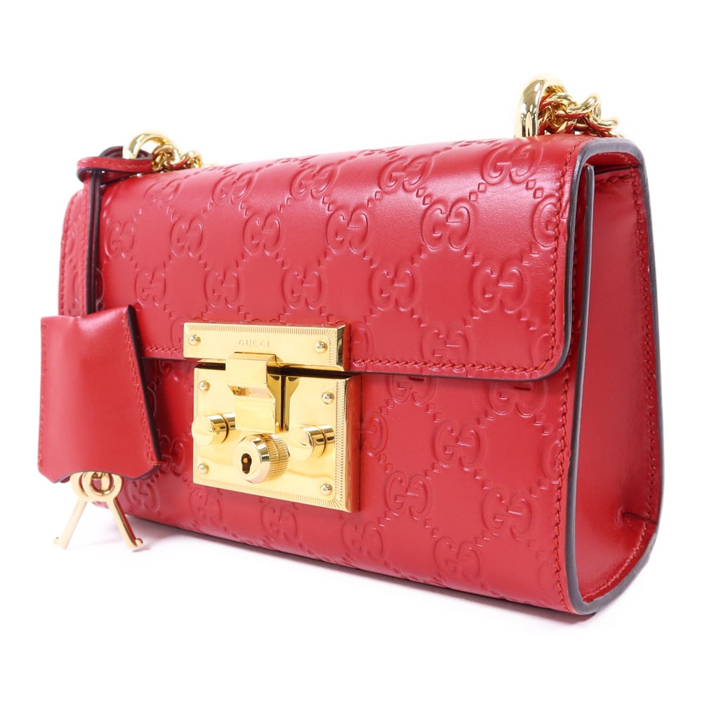 Gucci Padlock Chain Bag Red - 3