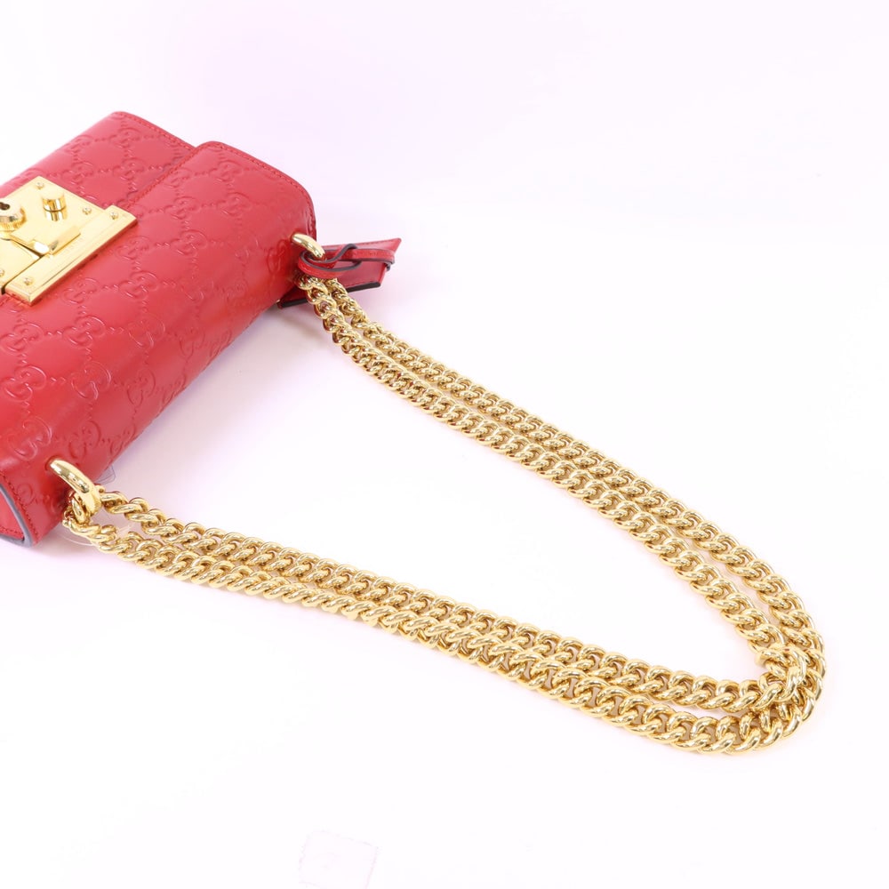 Gucci Padlock Chain Bag Red - 5