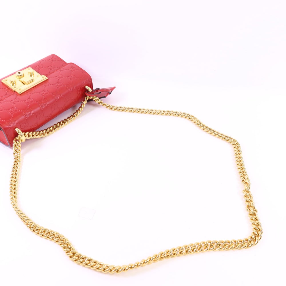 Gucci Padlock Chain Bag Red - 6