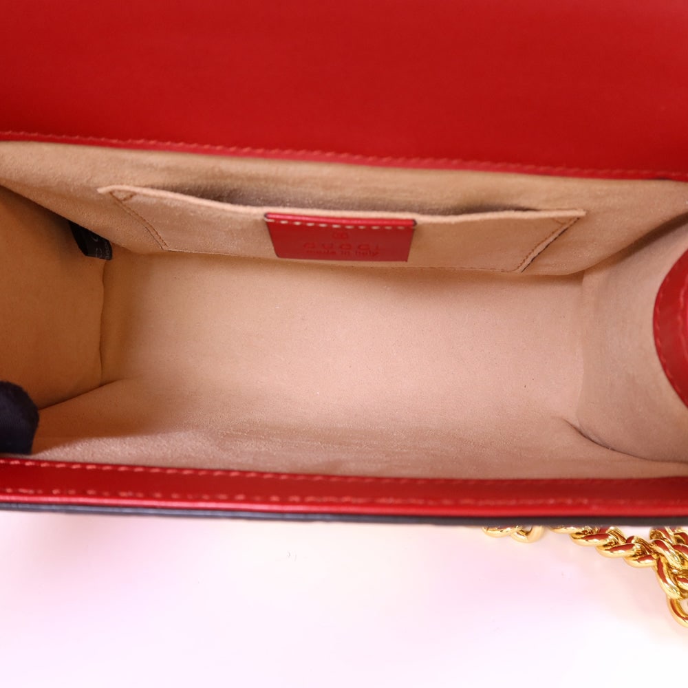 Gucci Padlock Chain Bag Red - 7