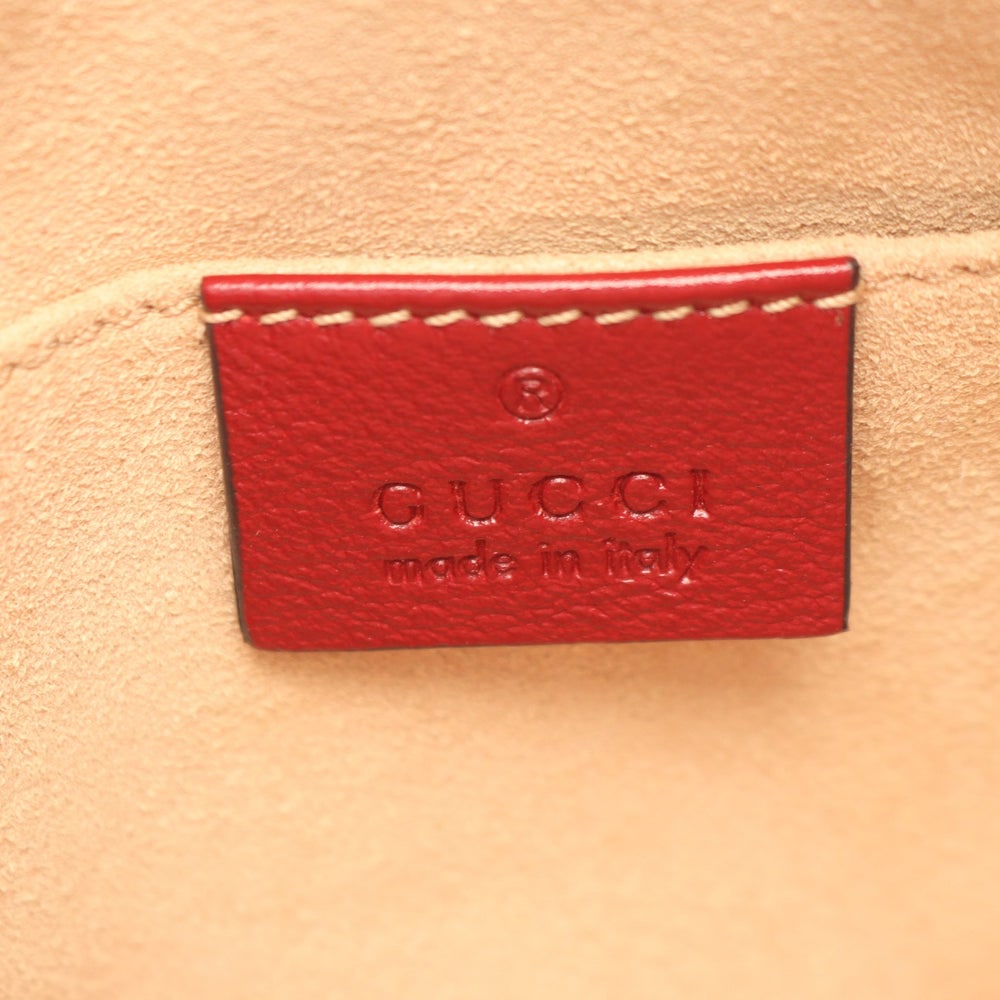Gucci Marmont Chain Beige Red - 4