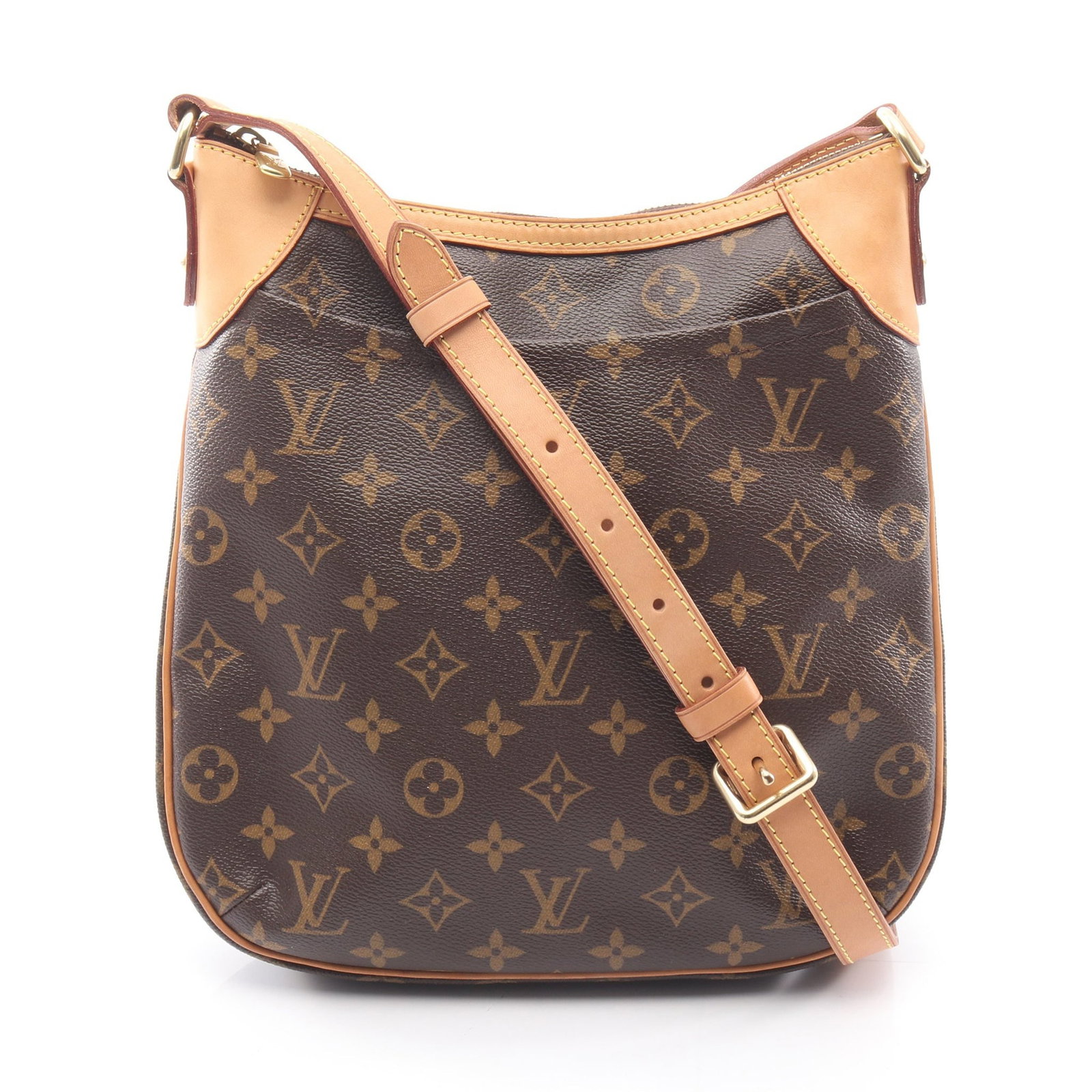Louis Vuitton Odeon PM Monogram: Odeon PM shoulder bag in brown Monogram PVC and leather.