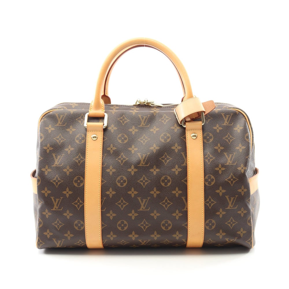 LV Carryall Monogram Brown: Brown Monogram PVC leather Carryall Boston bag with poignet. Approx. 40 x 26 x 22 cm with 45 cm handles. Model M40074, product no. TH1026. Authentic and authenticated.