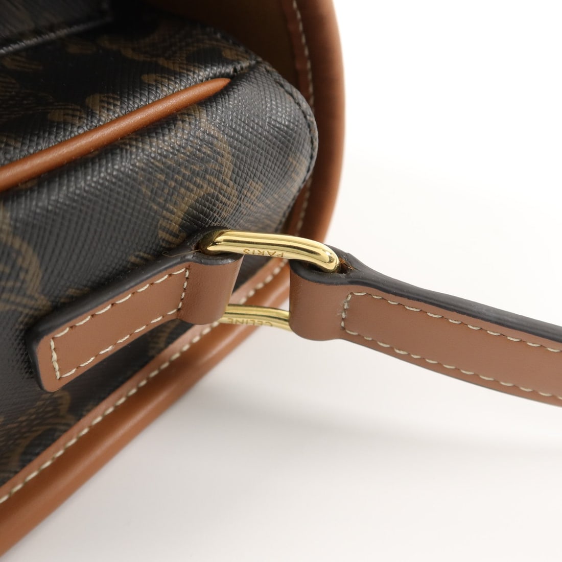Celine Folco Brown Coated Canvas - 11