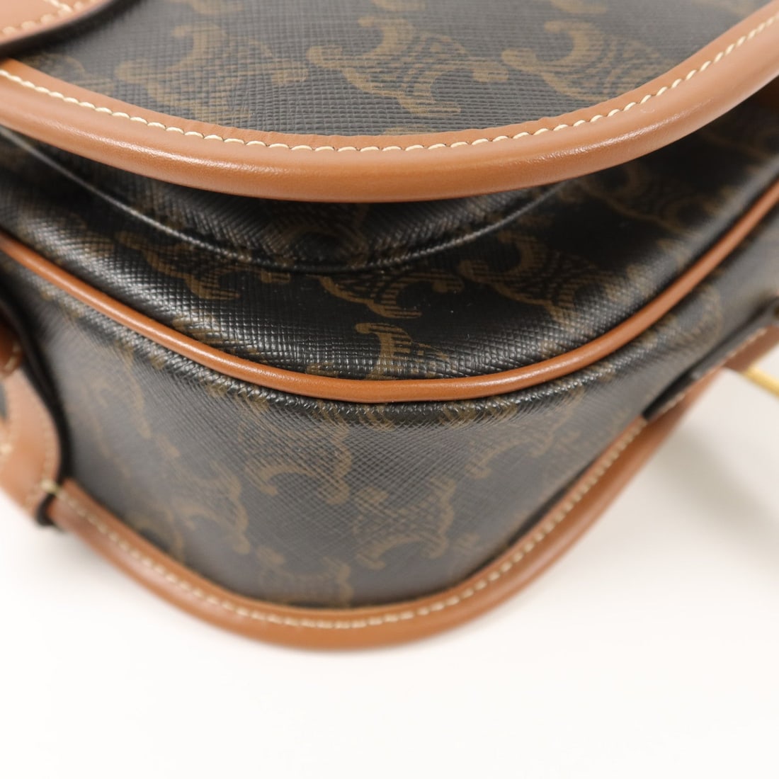 Celine Folco Brown Coated Canvas - 12