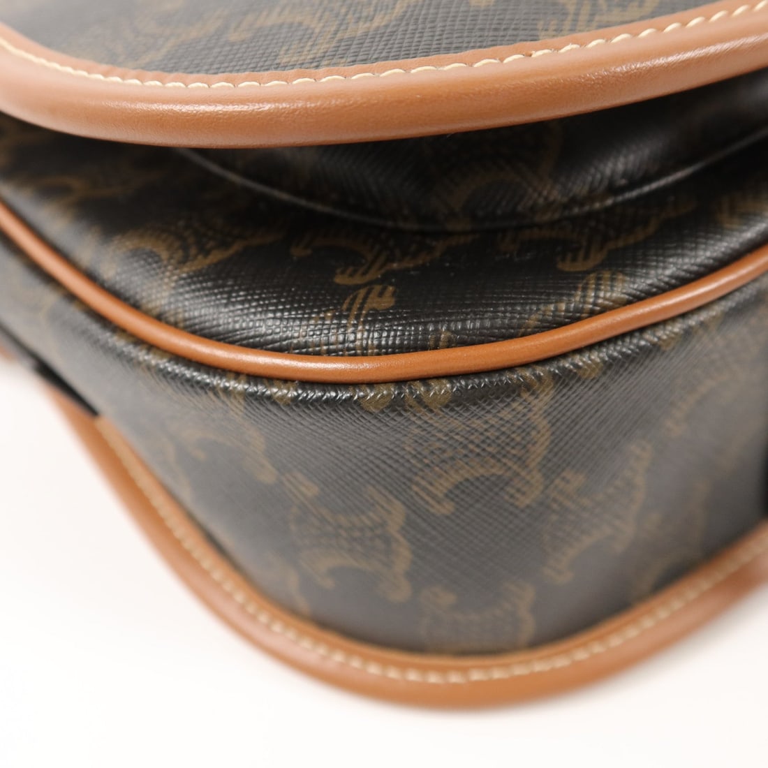 Celine Folco Brown Coated Canvas - 13