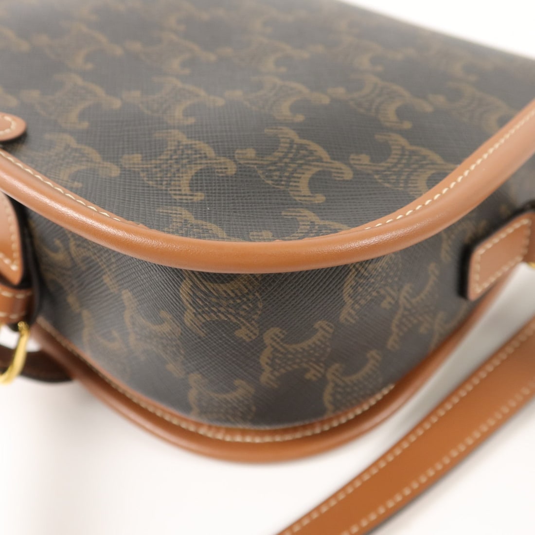 Celine Folco Brown Coated Canvas - 14