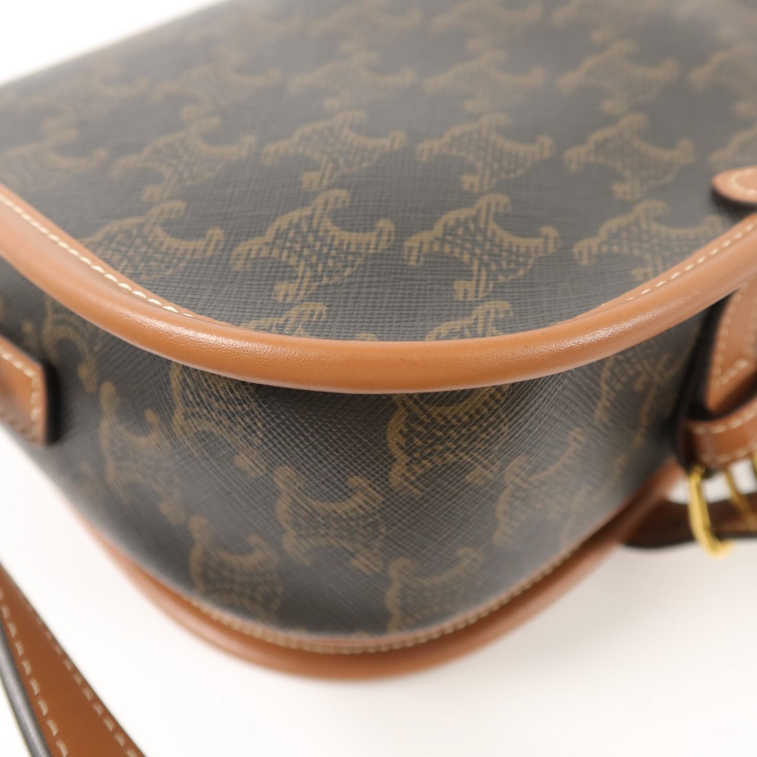 Celine Folco Brown Coated Canvas - 15