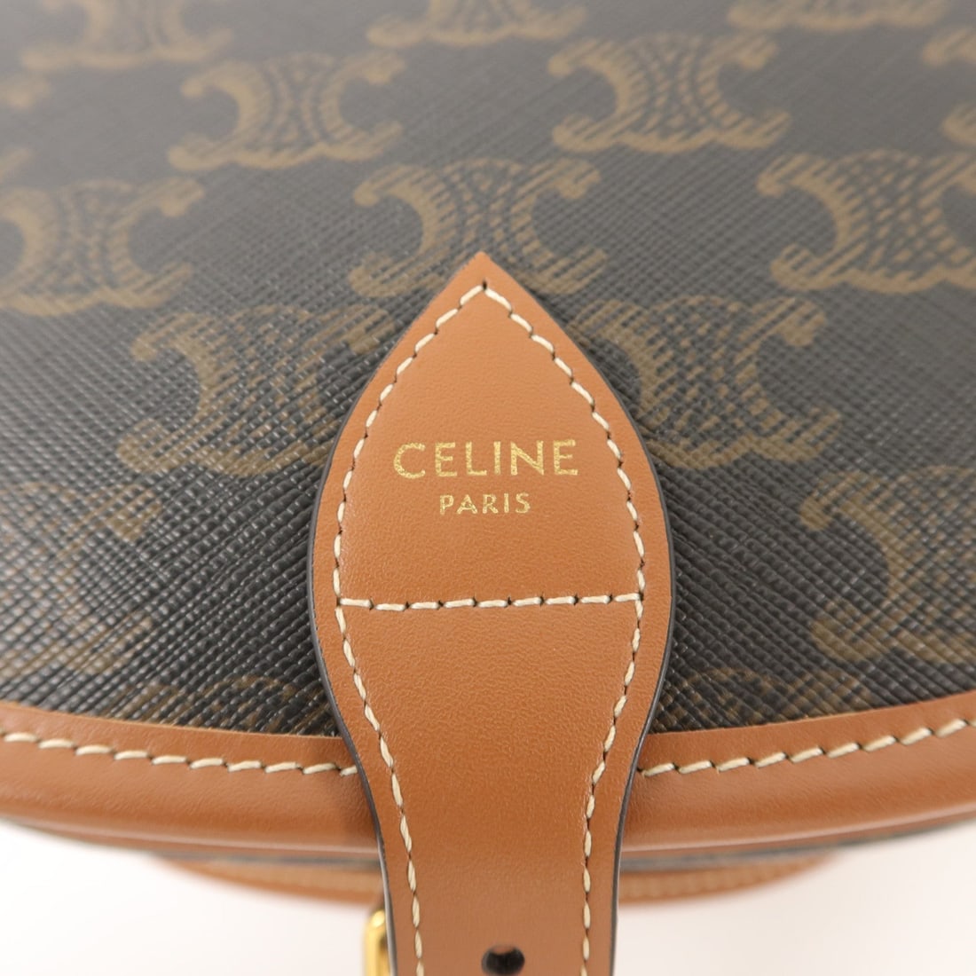 Celine Folco Brown Coated Canvas - 6