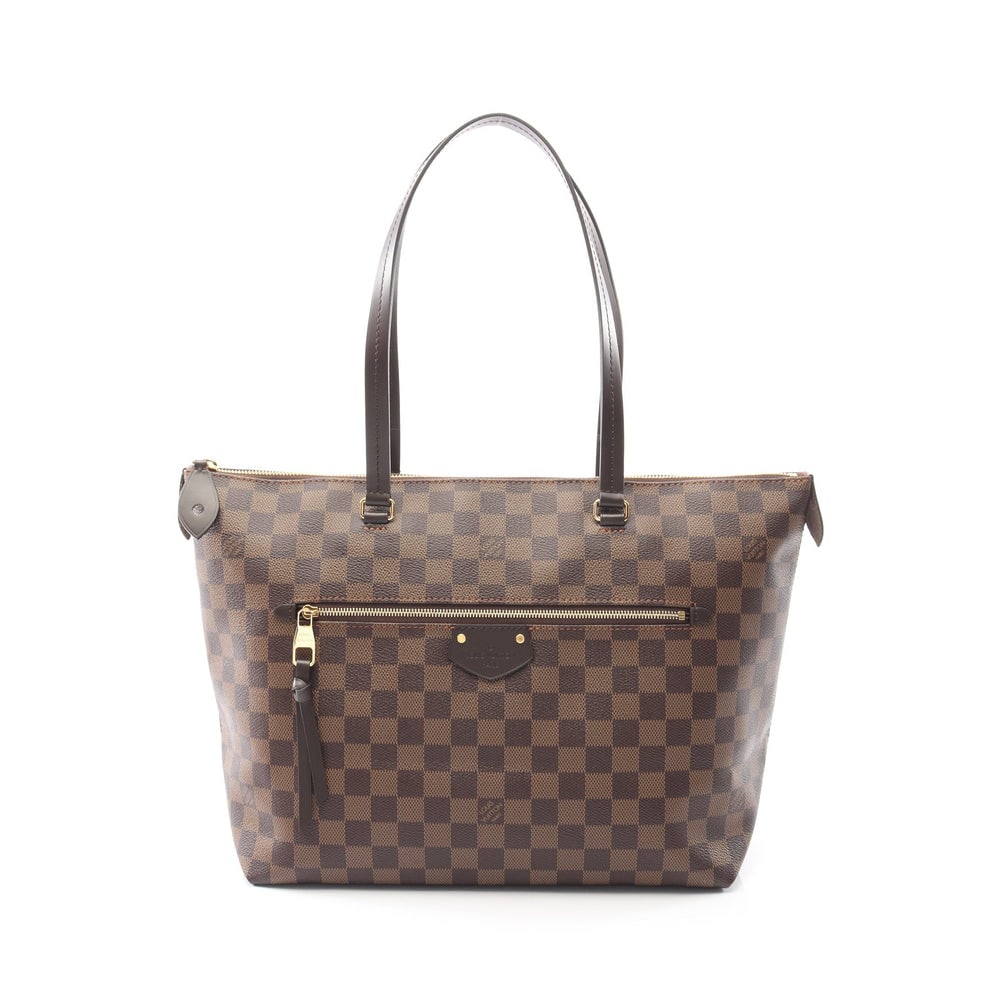 LV Jena MM Damier Brown: Brown Damier Ebene PVC leather Jena MM shoulder tote bag. Approx. 40 x 28 x 16 cm; strap 59 cm. Model N41013, product no. FL0210. Authentic and authenticated.