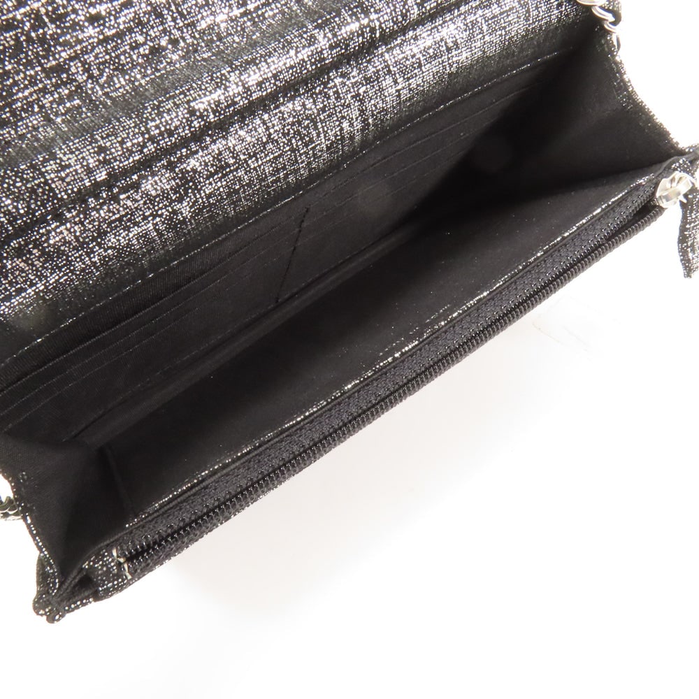 Chanel WOC Canvas Black Silver - 6
