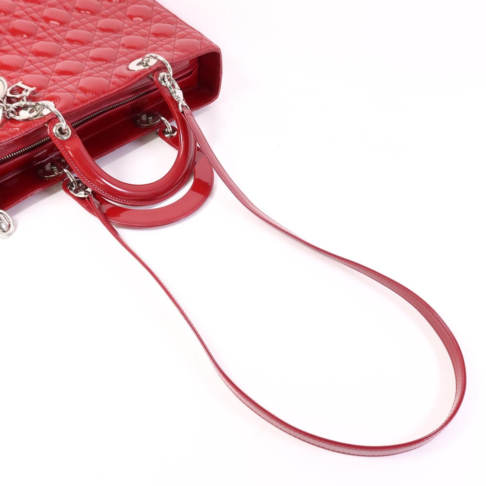 Dior Lady Dior Large Red - 10