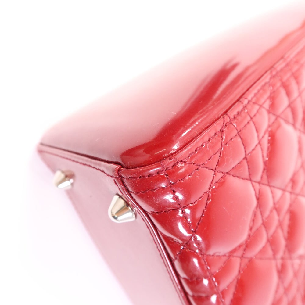 Dior Lady Dior Large Red - 12