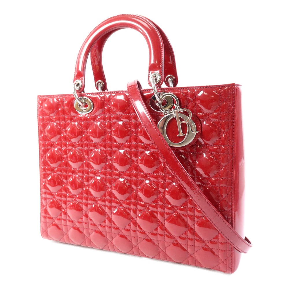 Dior Lady Dior Large Red - 3