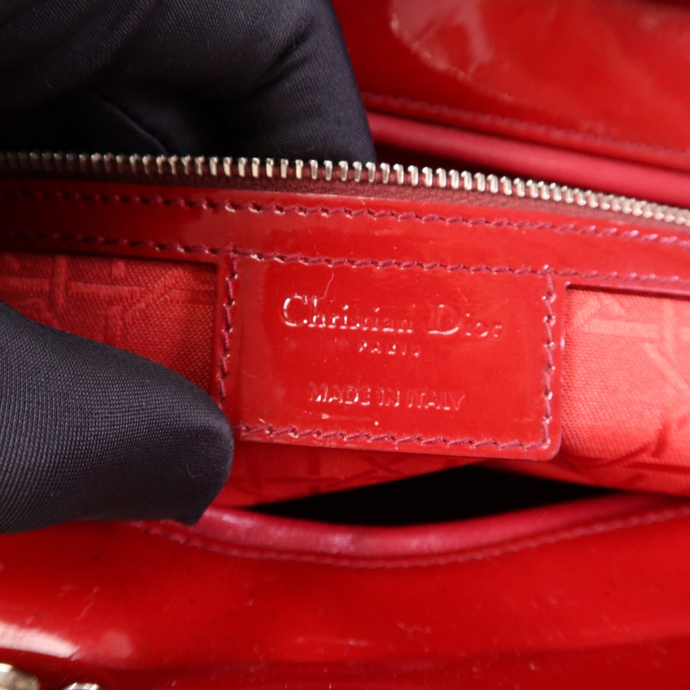 Dior Lady Dior Large Red - 6