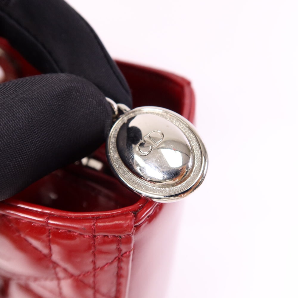 Dior Lady Dior Large Red - 7
