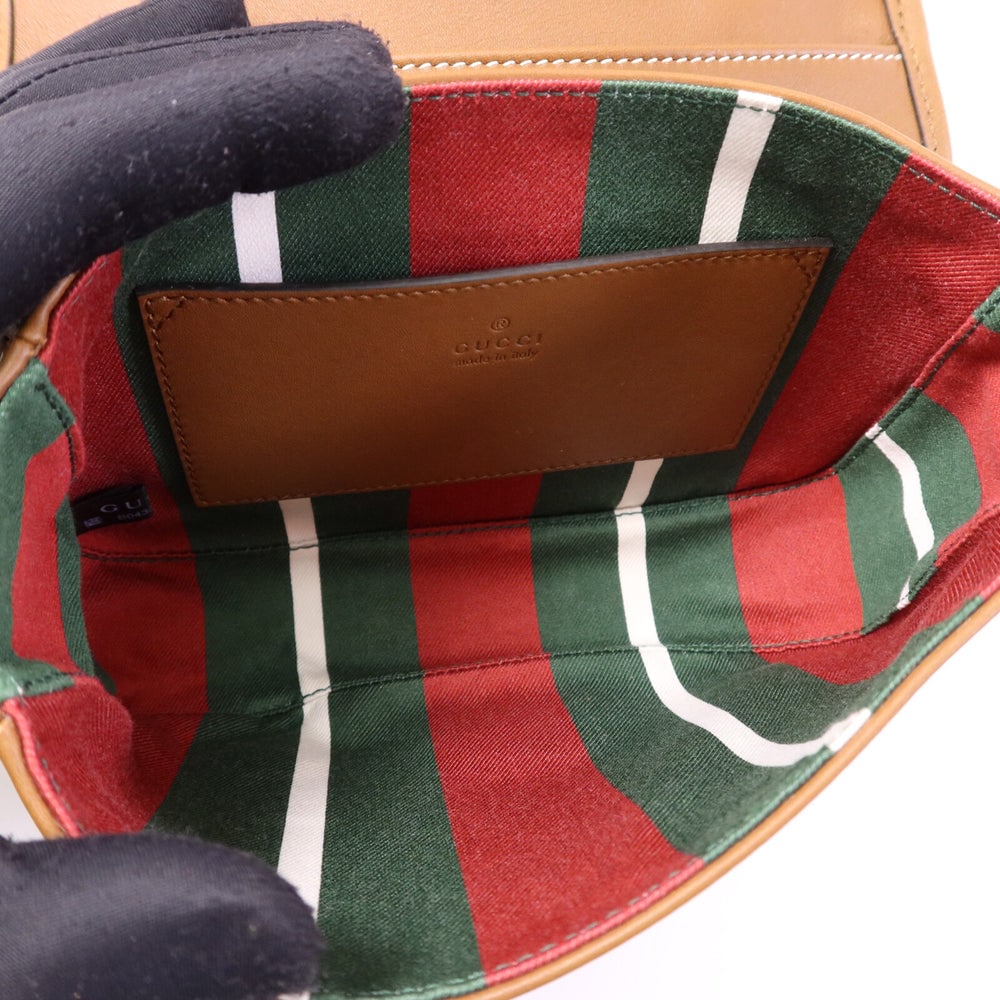 Gucci GG Emblem Mini Brown - 5