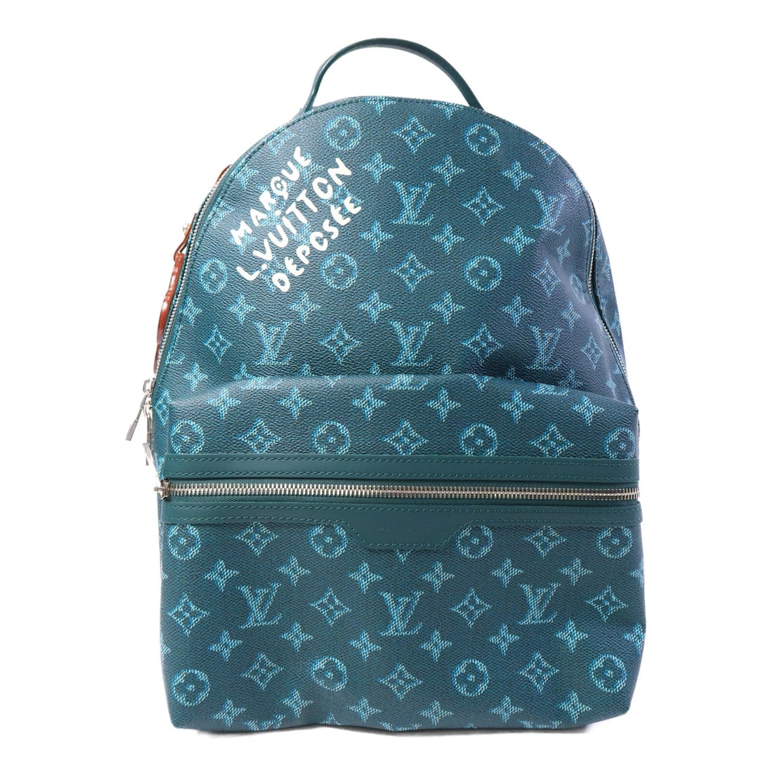 Louis Vuitton Discovery Backpack PM: Green monogram heritage coated canvas backpack.