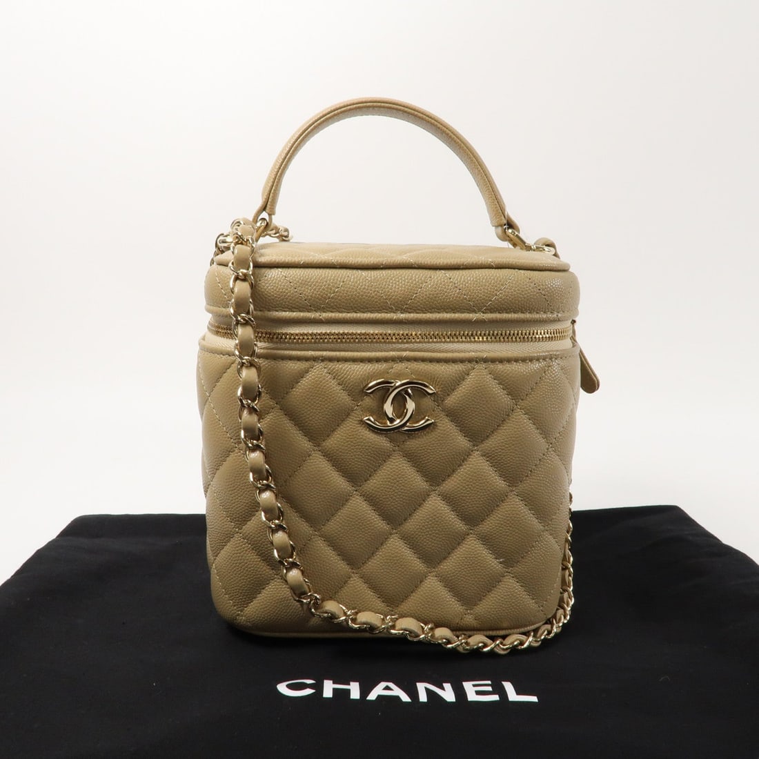 Chanel Vanity Case AS2362 Beige - 14