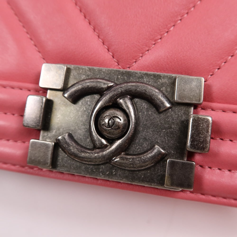Chanel Boy 20 Chain Pink - 14