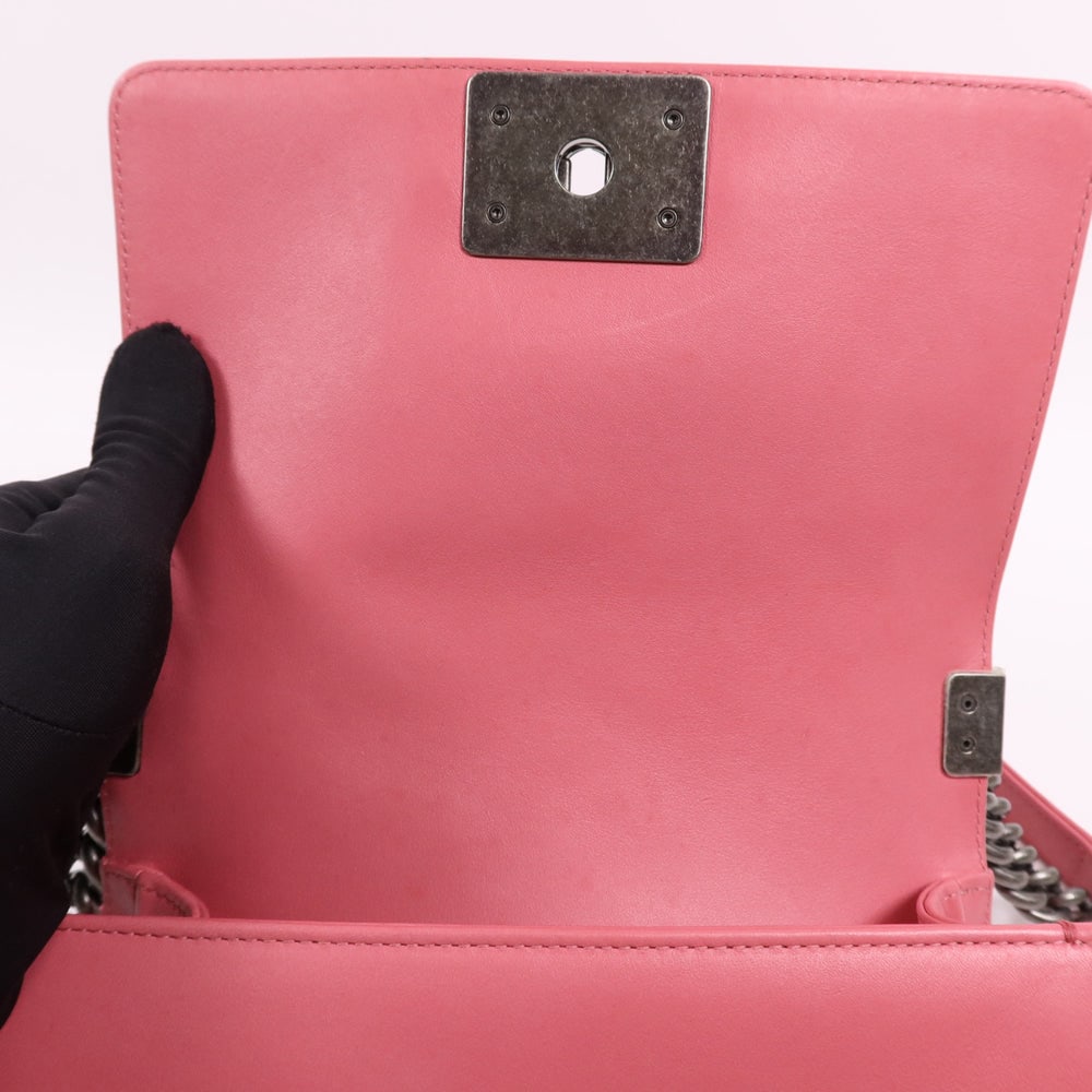 Chanel Boy 20 Chain Pink - 15