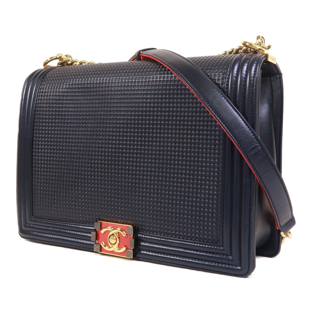 Chanel Boy 30 Chain Blue - 3