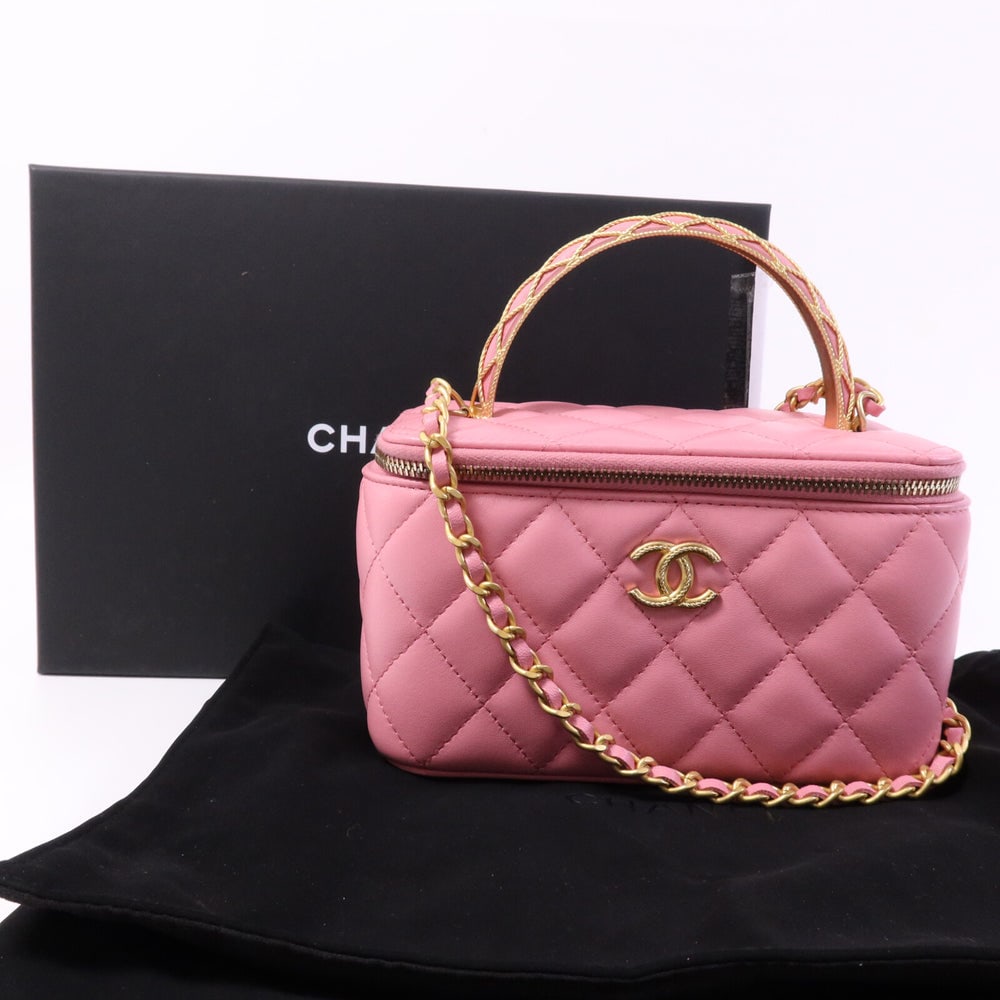 Chanel Vanity Top Handle Pink - 10