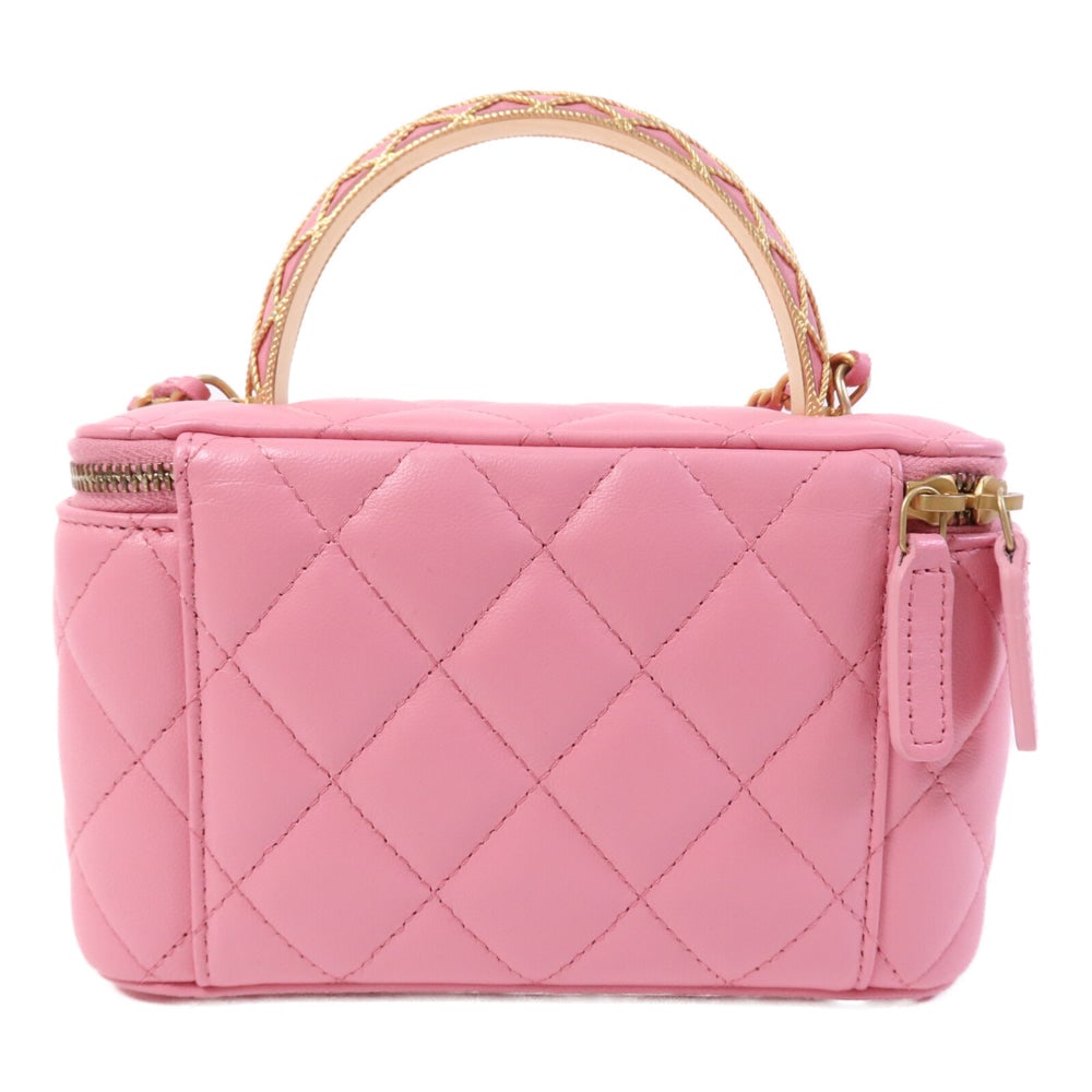 Chanel Vanity Top Handle Pink - 2