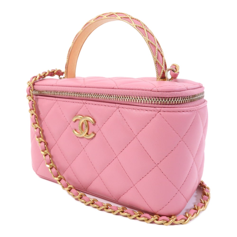 Chanel Vanity Top Handle Pink - 3