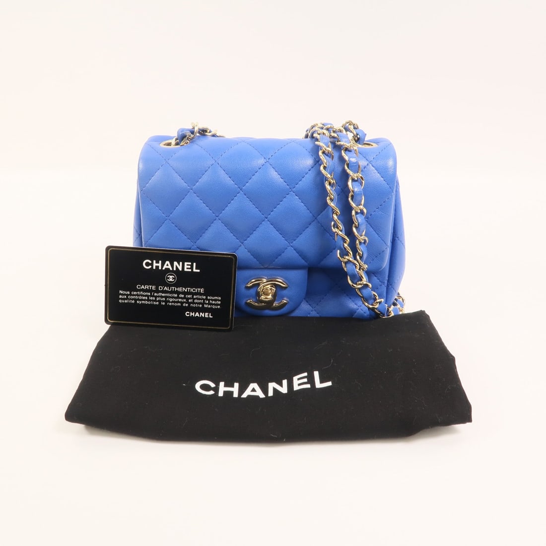 Chanel Mini Classic 17 Blue - 11