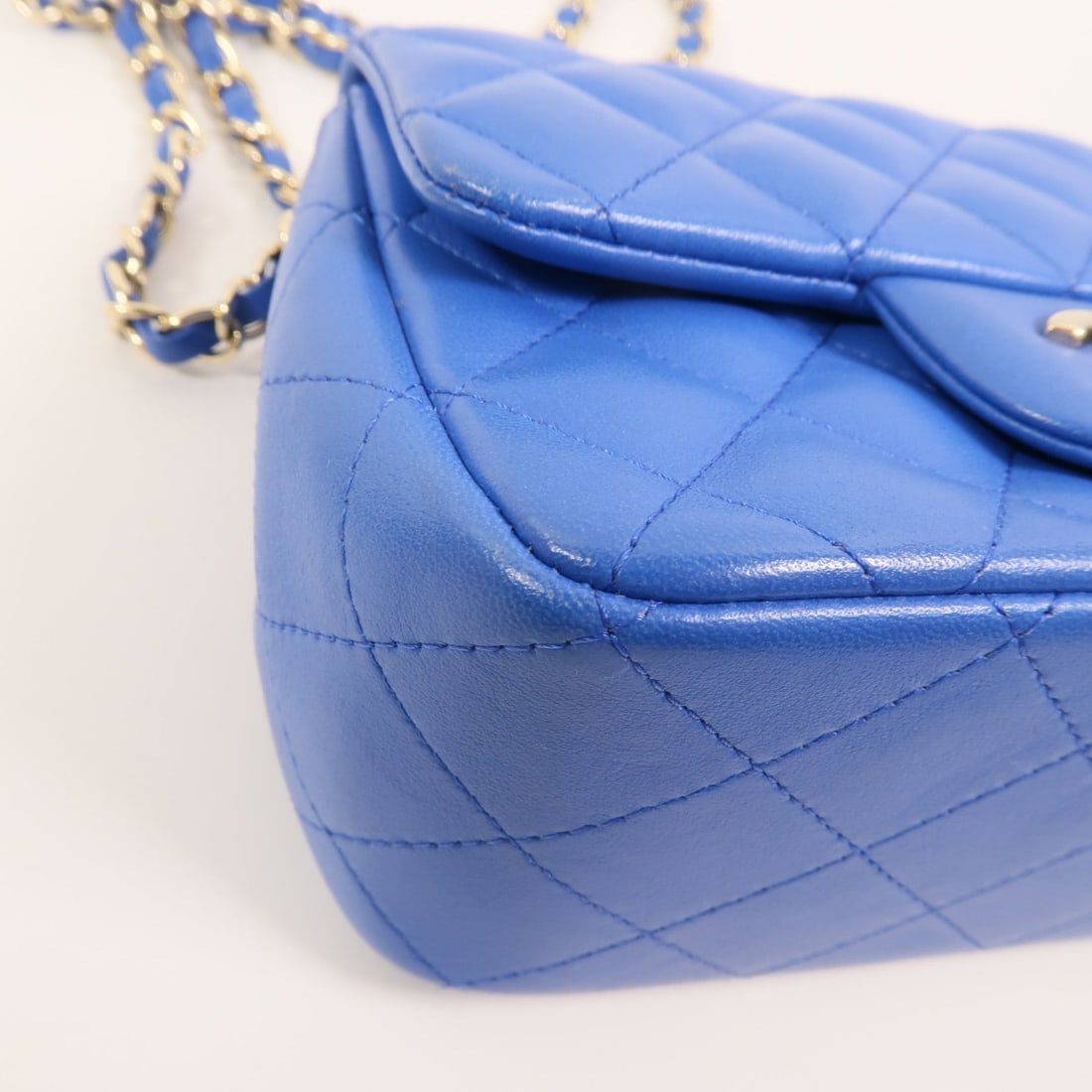 Chanel Mini Classic 17 Blue - 12