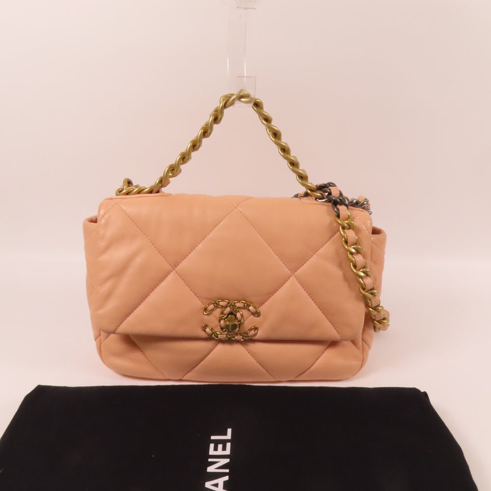 Chanel 19 Small 2Way Pink - 10