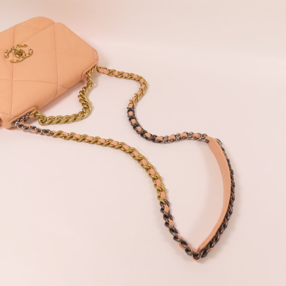 Chanel 19 Small 2Way Pink - 5