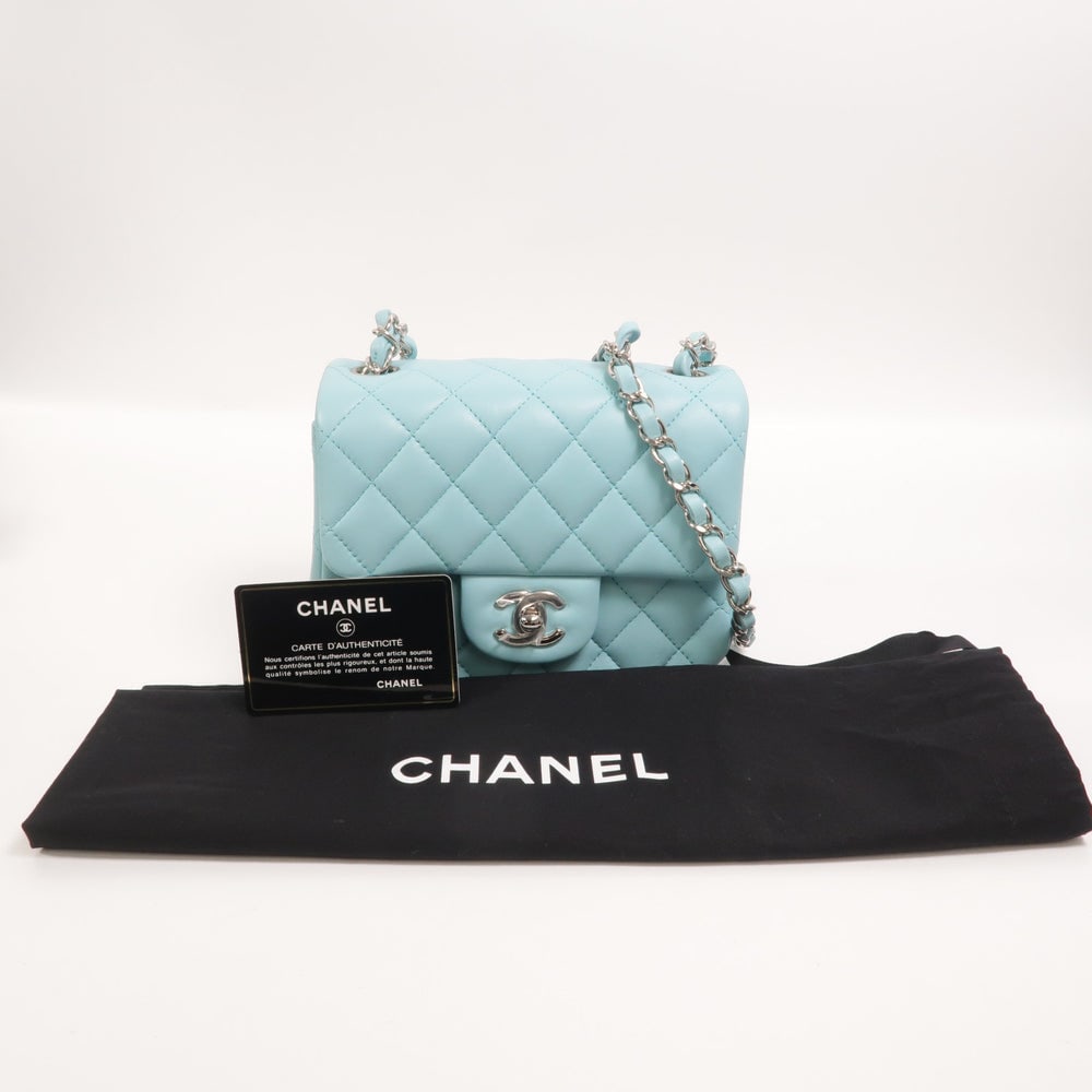 Chanel Mini Classic 17 Light Blue - 11