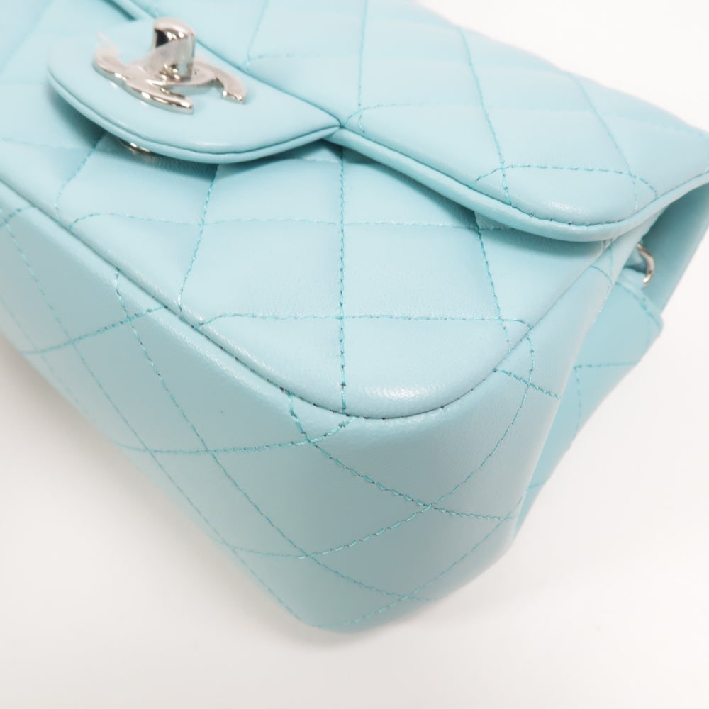 Chanel Mini Classic 17 Light Blue - 13
