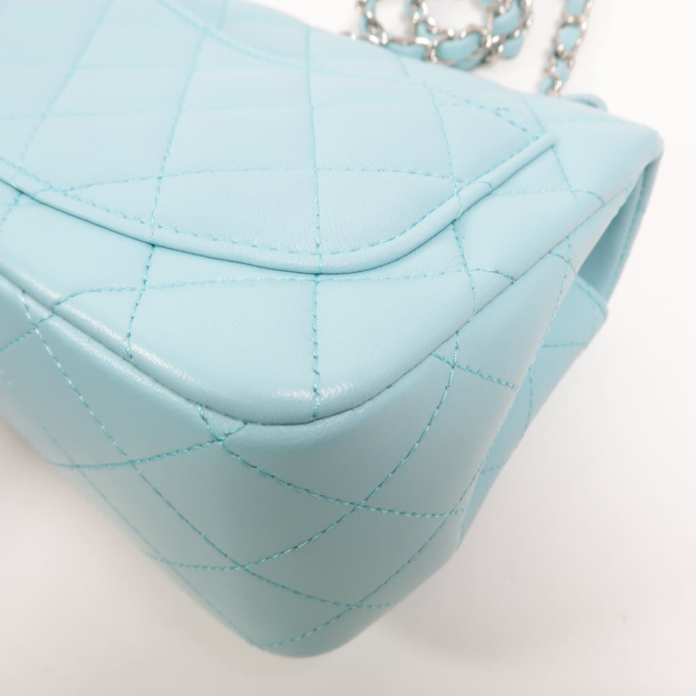 Chanel Mini Classic 17 Light Blue - 15