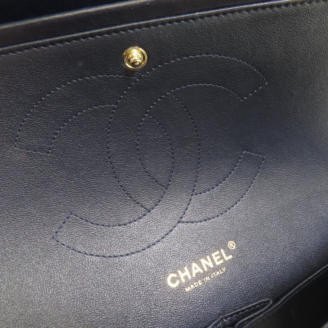 Chanel Large Classic Navy - 8