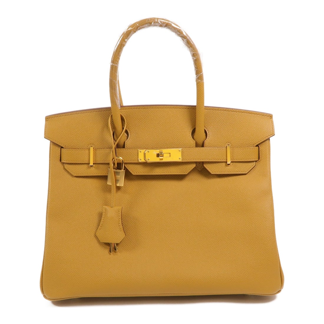 Hermes Birkin 30 Sesame: Sesame Epsom leather handbag with gold-tone hardware.