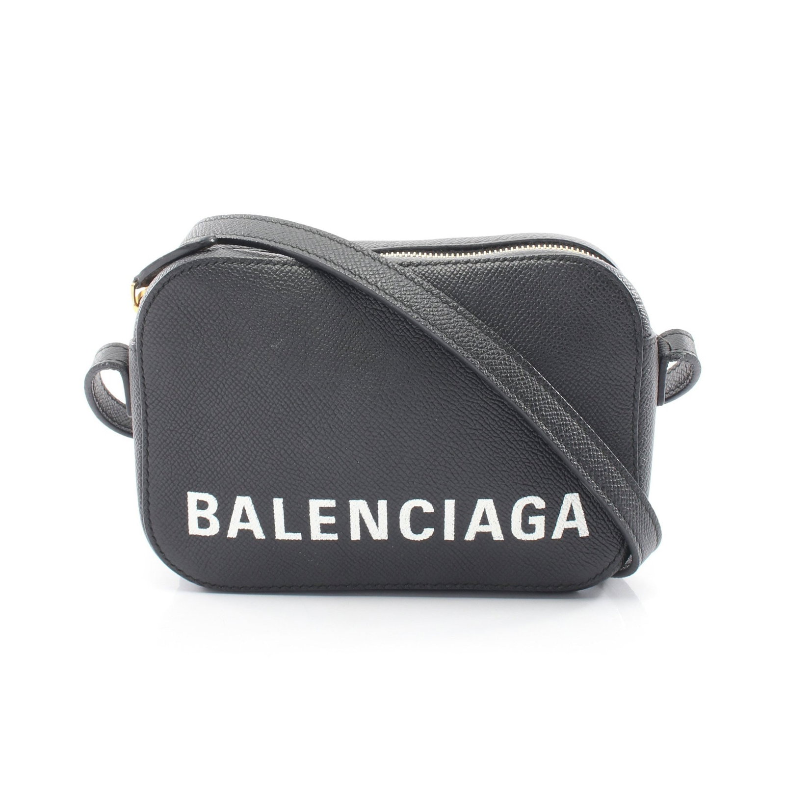 Balenciaga Ville Camera Bag XS Black: Authentic and authenticated Balenciaga Ville Camera Bag XS in black leather. Model 558171. Approx. 12H x 17W x 5.5D cm with 115-125 cm strap. No accessories listed.