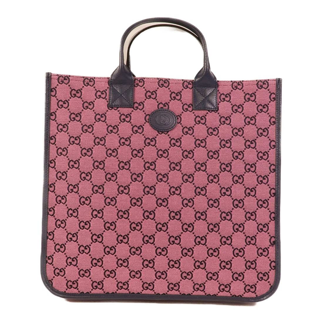 Gucci GG Canvas Tote Pink: Authentic and authenticated Gucci GG tote hand bag in pink canvas. Product no. 527066. Approx. 33W x 30H x 7.5D cm with 27 cm handle. Includes storage bags.