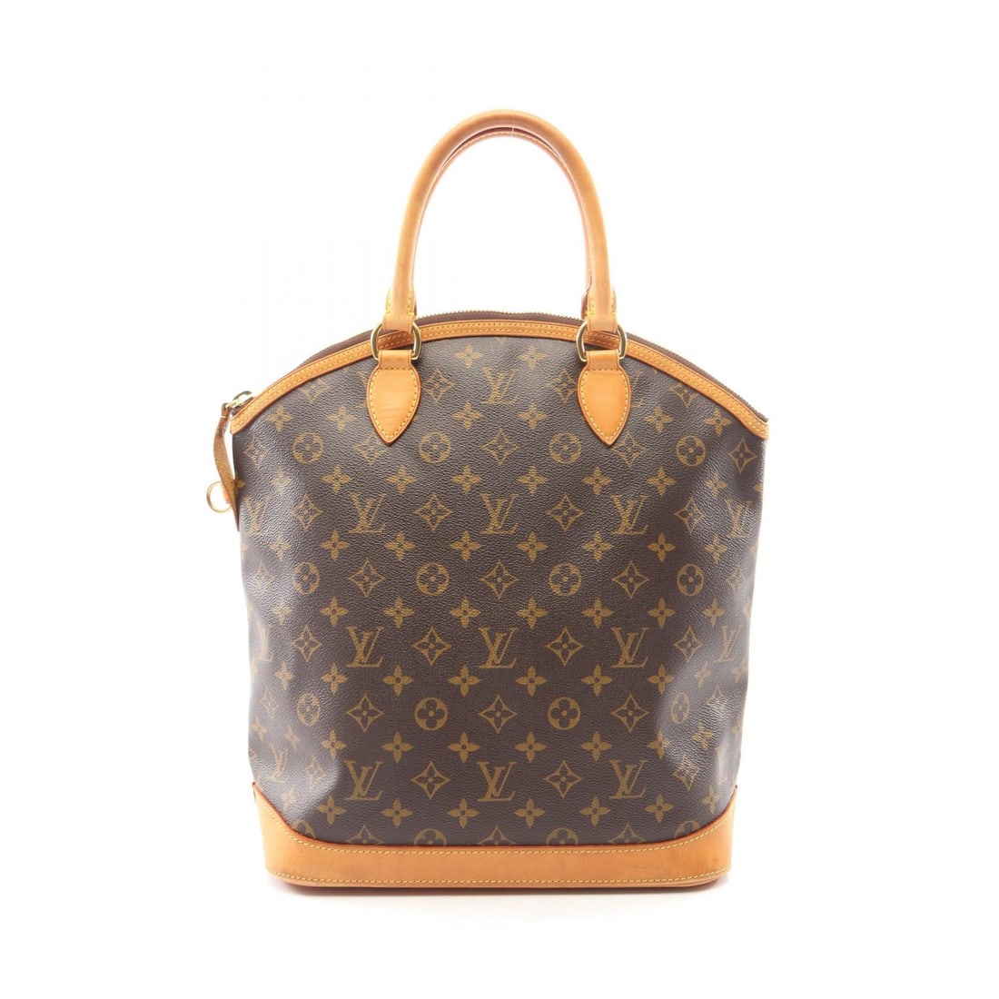 LV Lockit Vertical Monogram Bag: Authentic and authenticated Louis Vuitton Lockit Vertical Monogram handbag in brown PVC and leather. Model M40103, product no. FL1006. Approx. 35H x 34/30W x 15.5D cm with 38 cm handle.