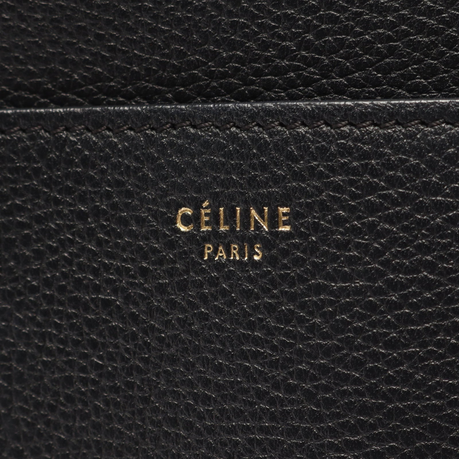 Celine Sangle Bucket Medium Black - 4
