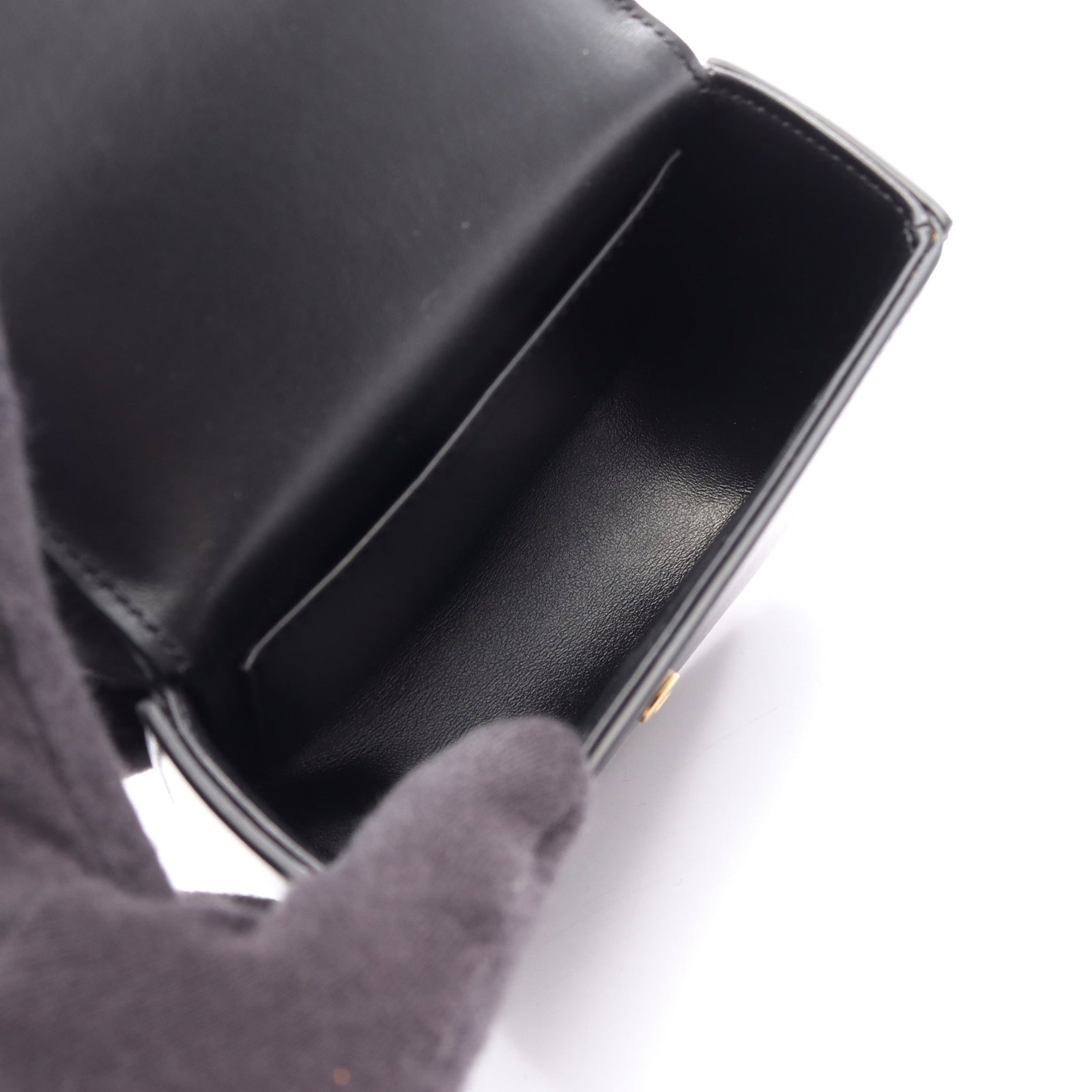 Celine Mini Claude Chain Bag Black - 3
